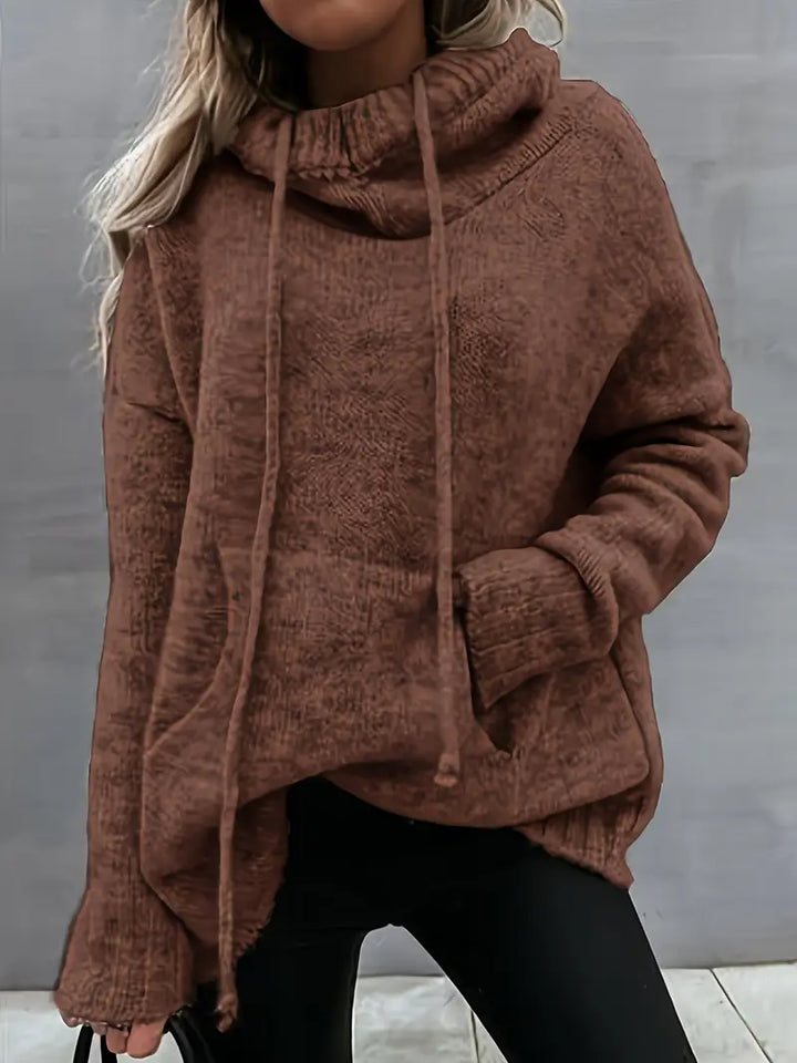 Natala - Knitted Sweater With Kangaroo Pocket