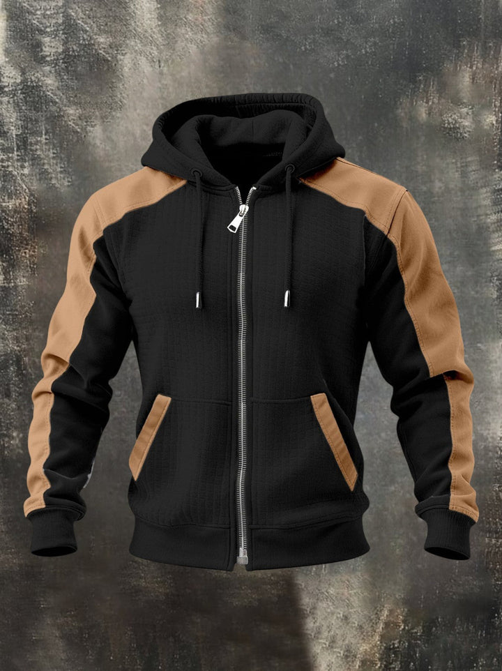 Gunter - Two-Tone Zip-Up Sweatshirt