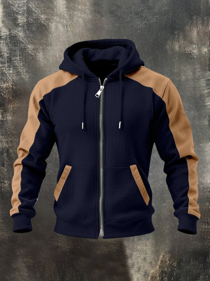 Gunter - Two-Tone Zip-Up Sweatshirt