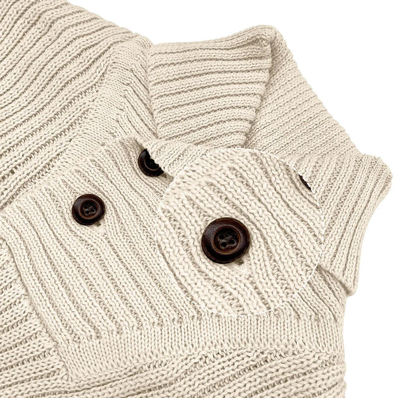 Gregorio - Knitted Swaeter With Shawl Collar