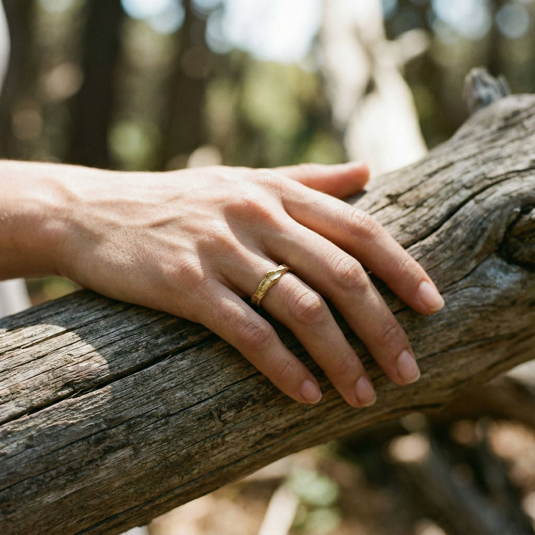 ForgeMuse - Vintage Ring In Forged Gold