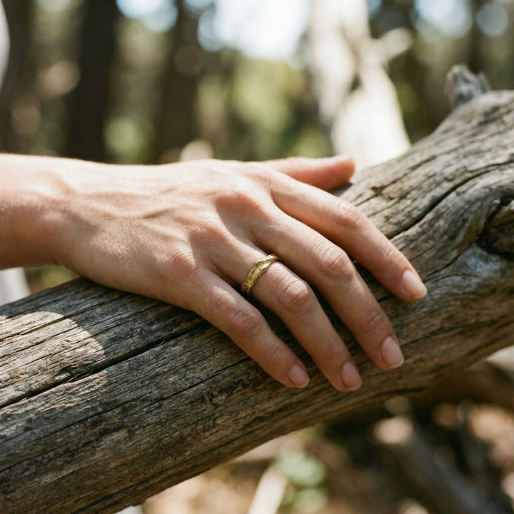 ForgeMuse - Vintage Ring In Forged Gold
