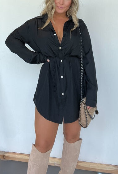 Giulia - Turn Down Collar Loose Shirt Set