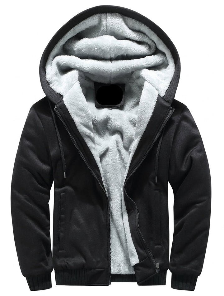 Neriis - Fleece Lined Hooded Zip-Up Jacket