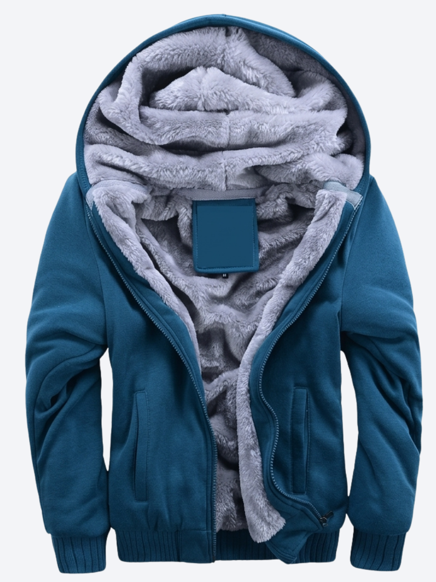 Neriis - Fleece Lined Hooded Zip-Up Jacket
