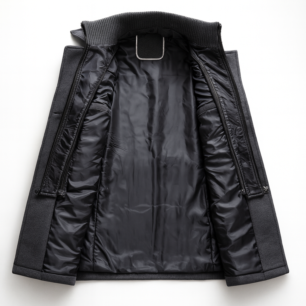 Mykhailo - Winter Overcoat With Zipper