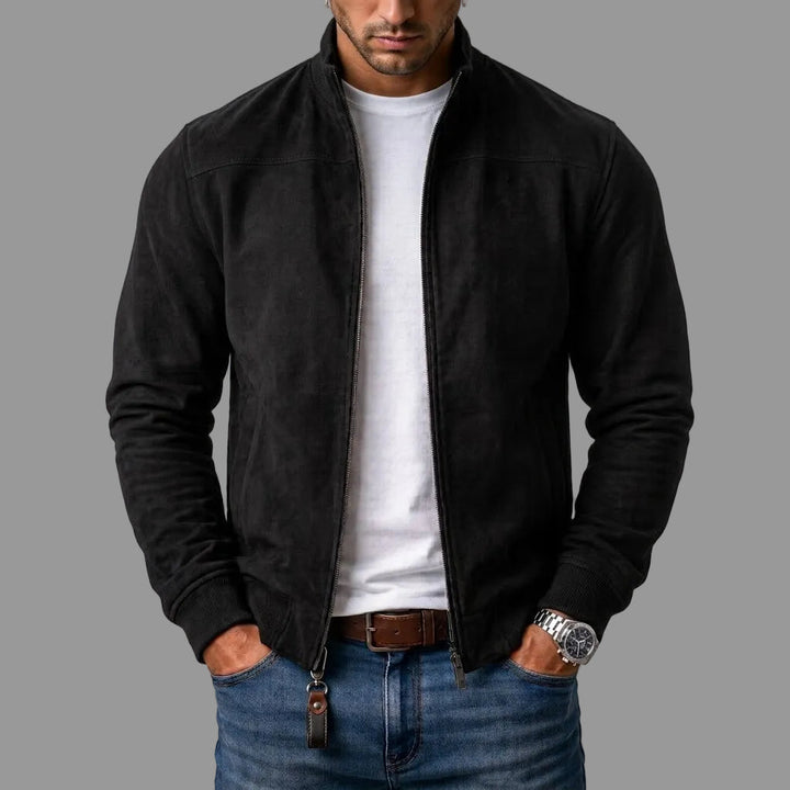 Warrwin - Suede Bomber Jacket