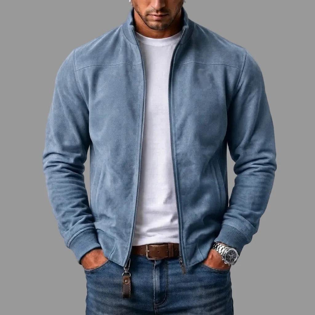 Warrwin - Suede Bomber Jacket