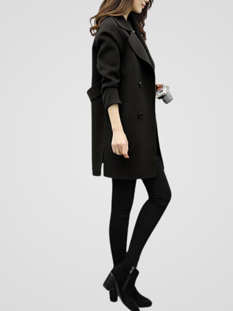 Roxana - Elegant Double Breasted Coat
