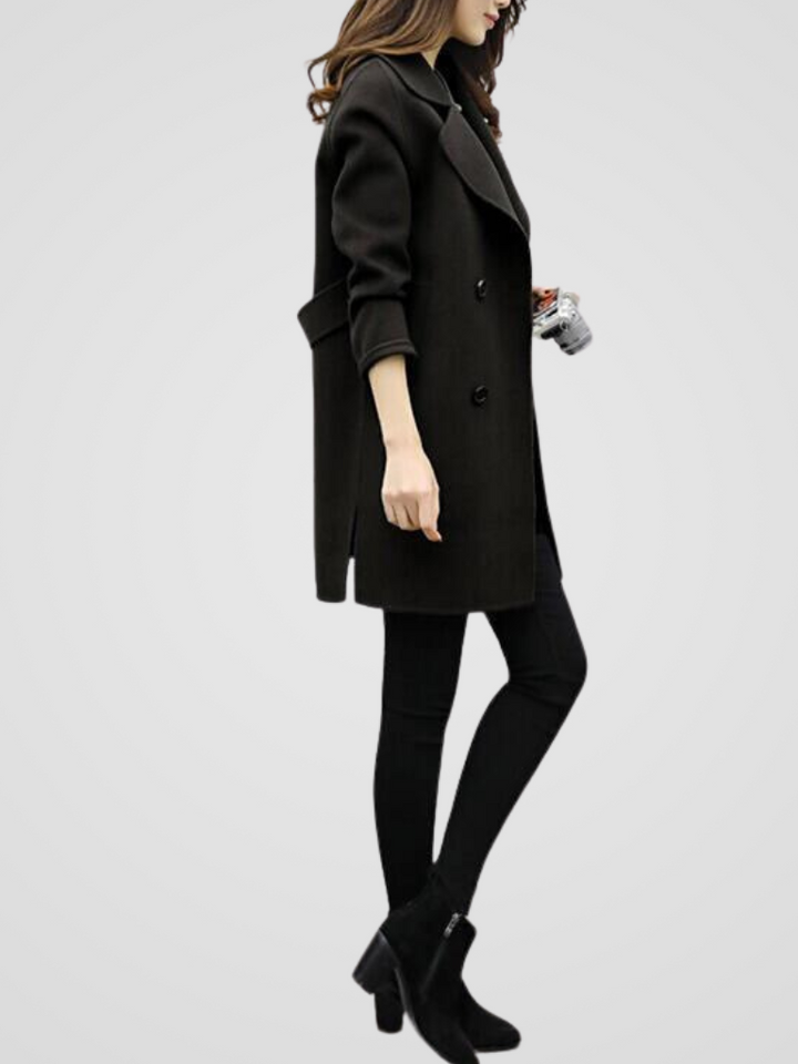 Roxana - Elegant Double Breasted Coat
