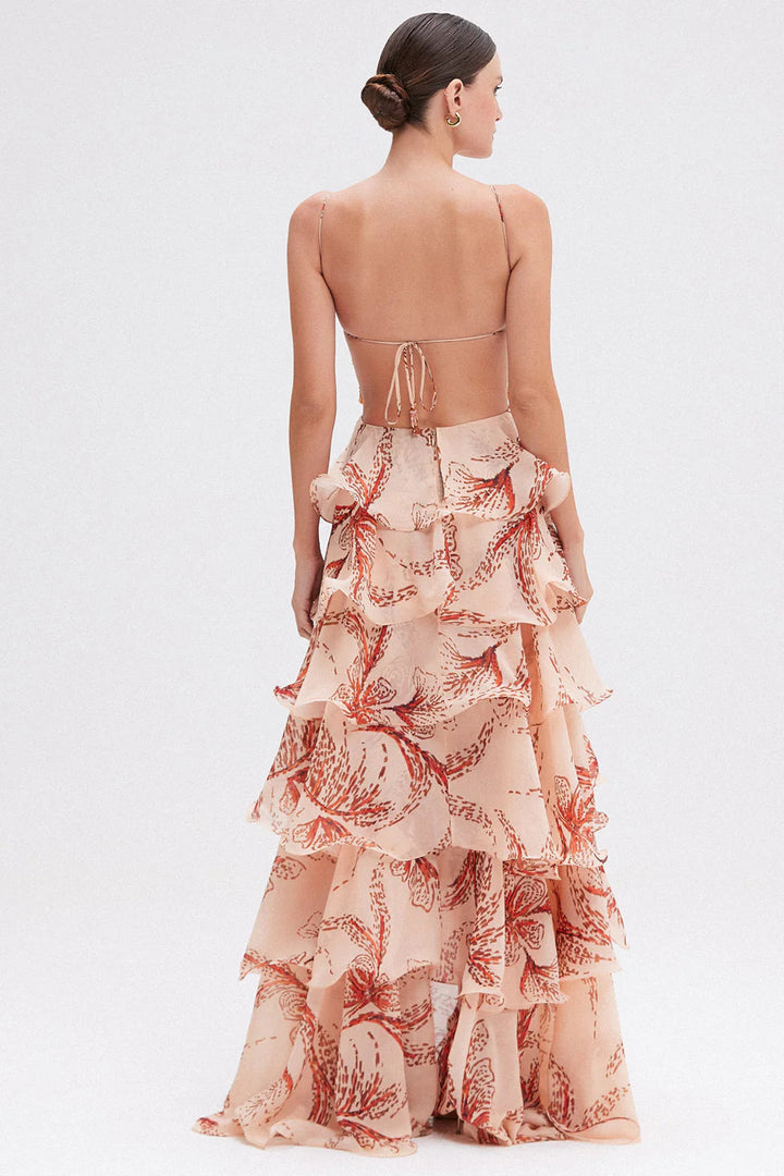 Ameliah - Stylish Sleeveless Ruffled Dress