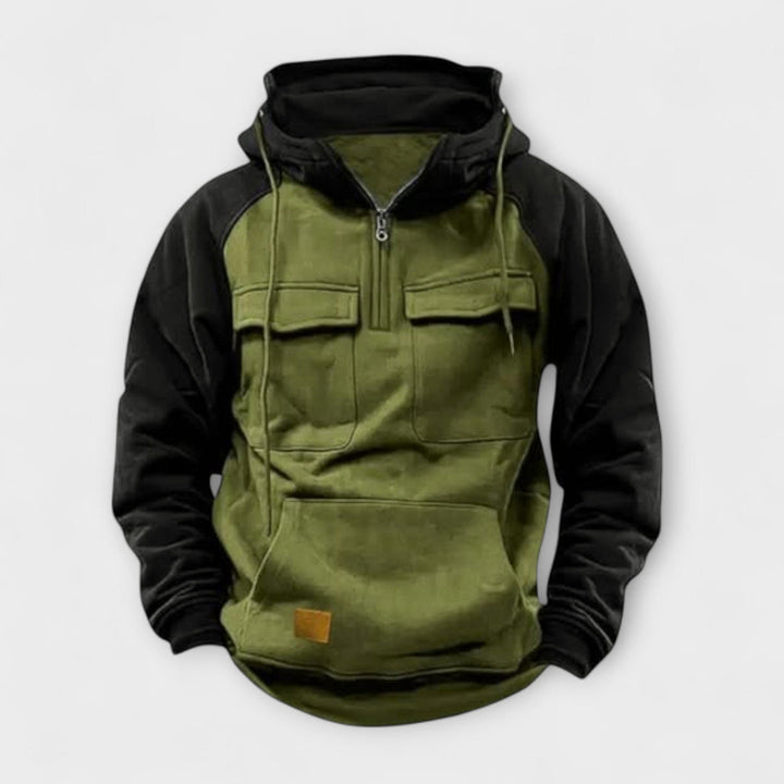 Sheldon - Casual Long Sleeve Hoodie With Front Pocket