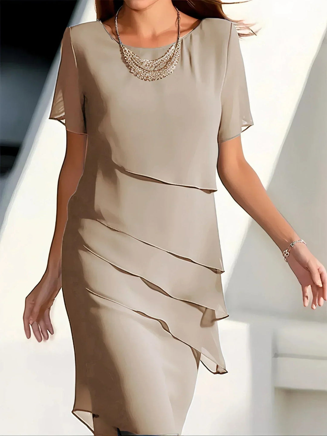 Drusilla - Midi Dress With Short Sleeves