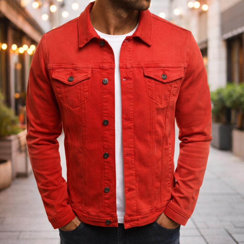 Steponas - Casual Heren Denim Jacket