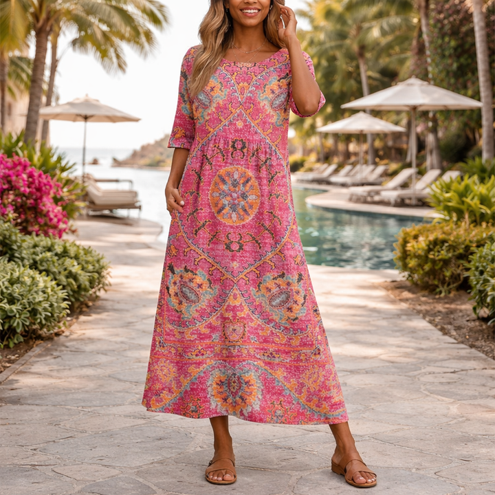 Medeina - Stylish Dress With Print