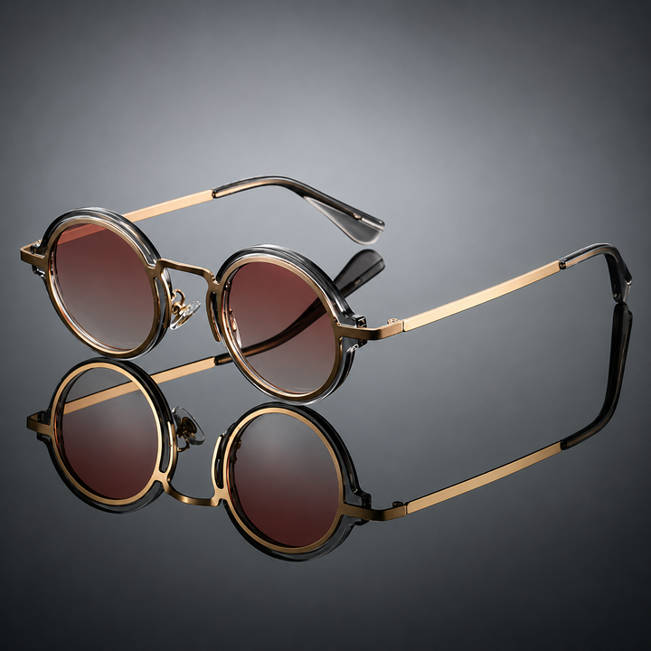 OrbitShade - Retro Metal Round Frame Sunglasses