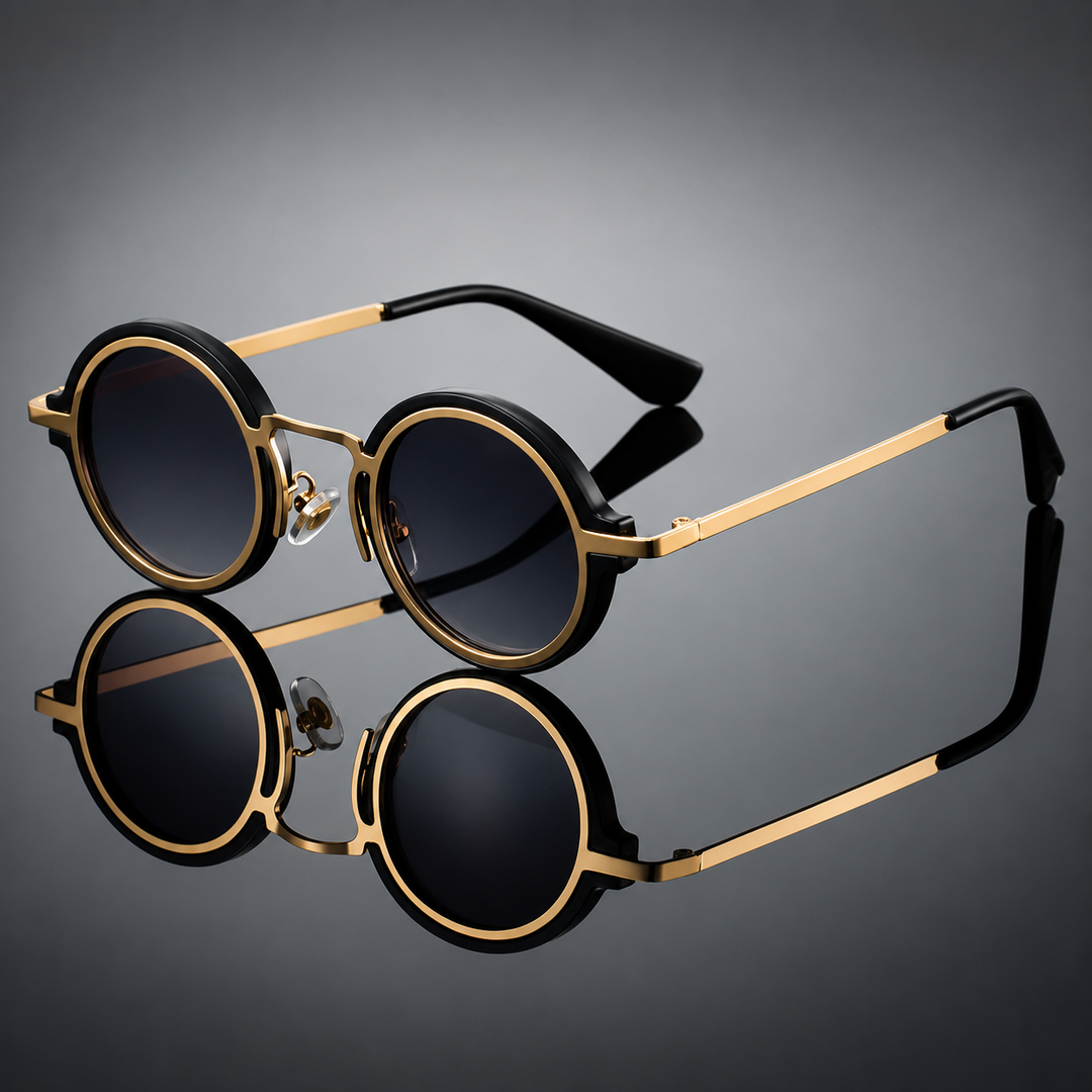 OrbitShade - Retro Metal Round Frame Sunglasses