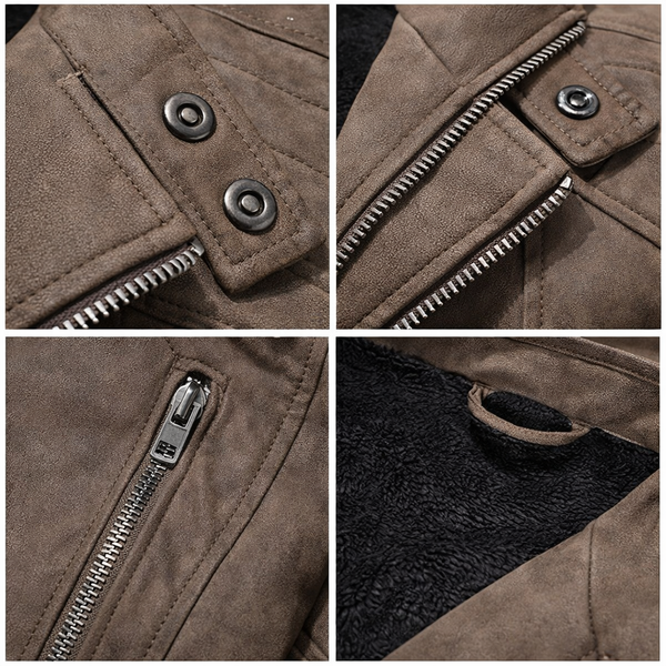 Jure - Leather Jacket With Zipper