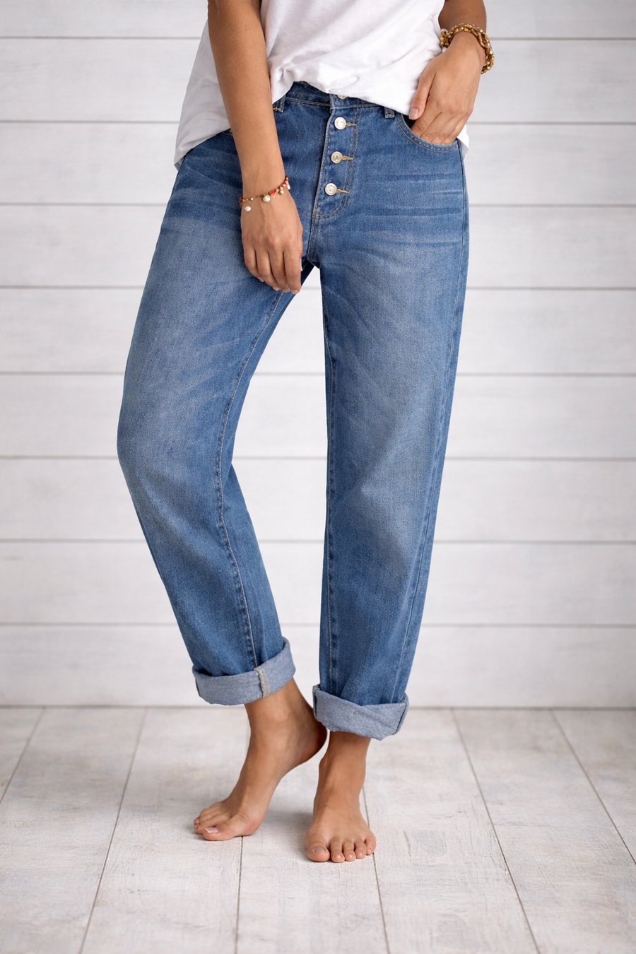 Bohumila - Stylish High Waisted Jeans