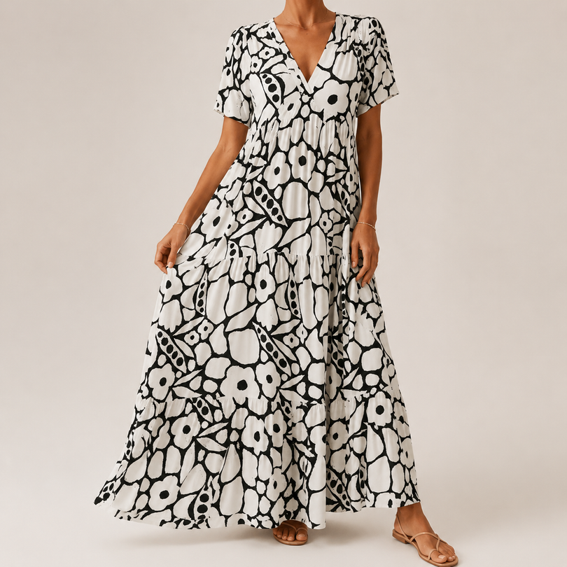 Myrona - Breathable Floral Maxi Dress