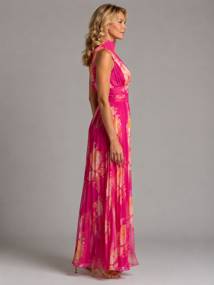 Perrine - Pleated Chiffon Jumpsuit