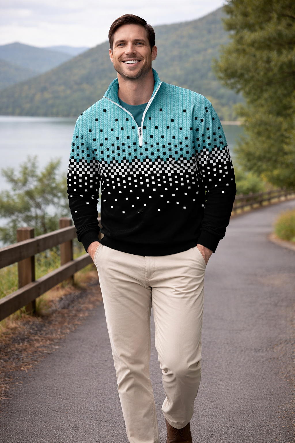 Moshe - Autumn And Winter Sweater With Stand-Up Collar