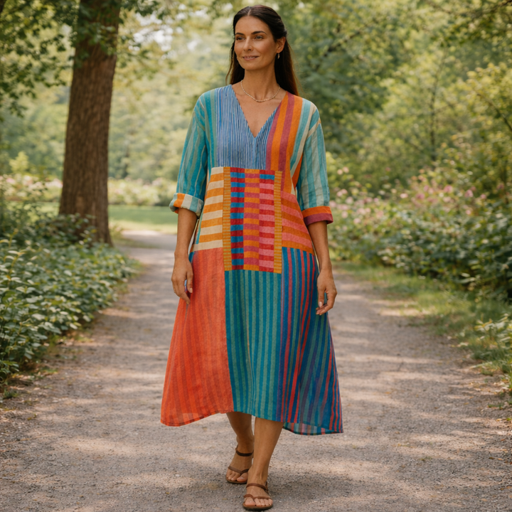 Piyasha - Elegant Geometric Dress