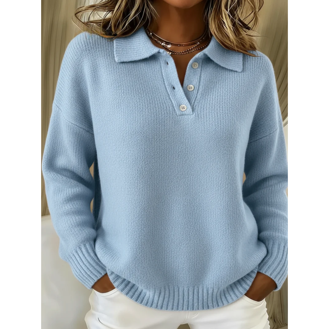 Healen - Knitted Polo Sweater