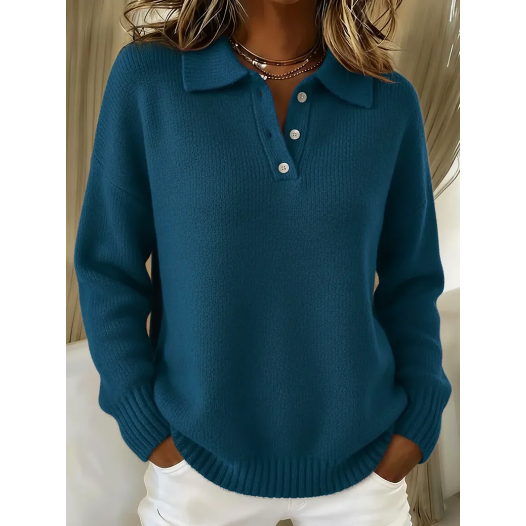 Healen - Knitted Polo Sweater