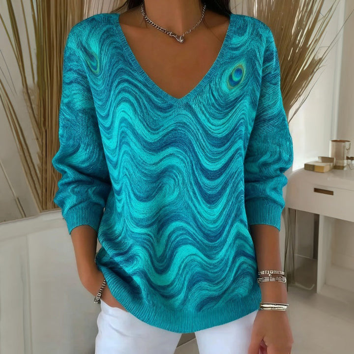 Nyella - Casual Gradient Print T-Shirt