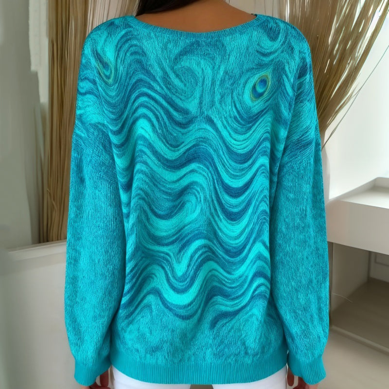 Nyella - Casual Gradient Print T-Shirt