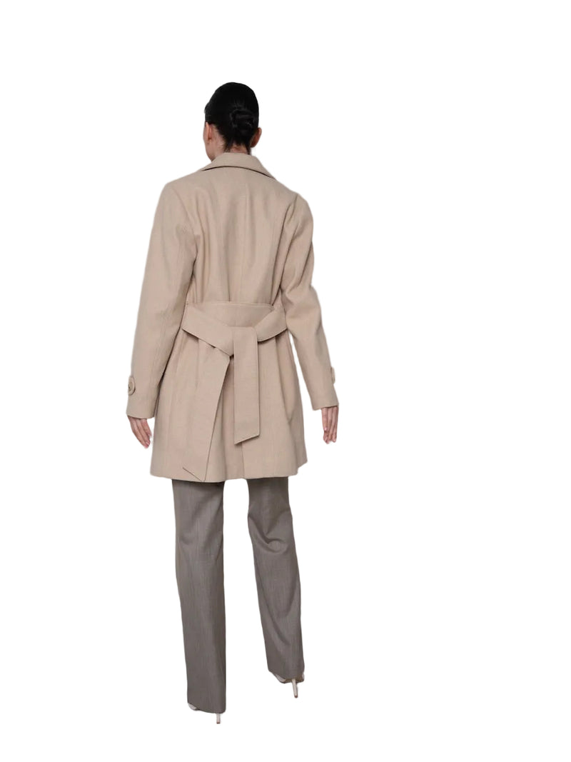Iseult - Stylish Tie Belt Coat