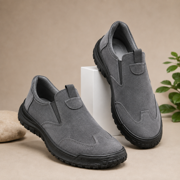 Solariview - Slip On Shoes With Elastic Panels and Textured Soles