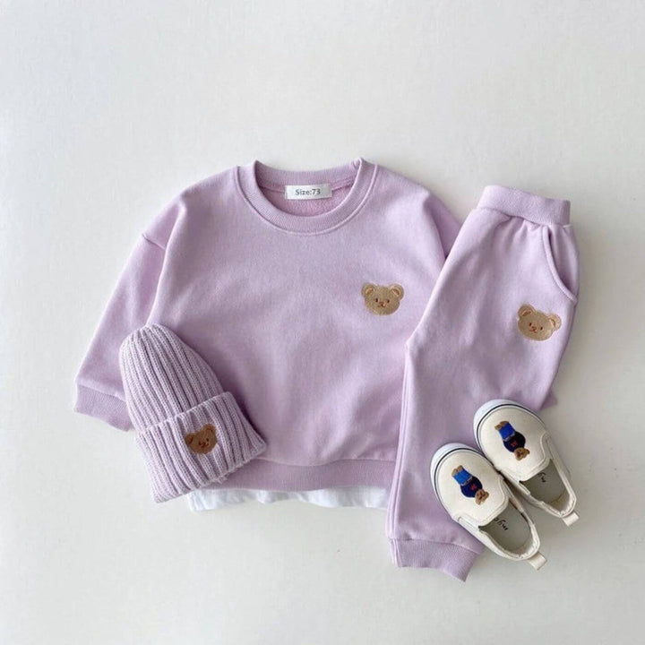 Naiara - Stylish Bear Print Clothes Set