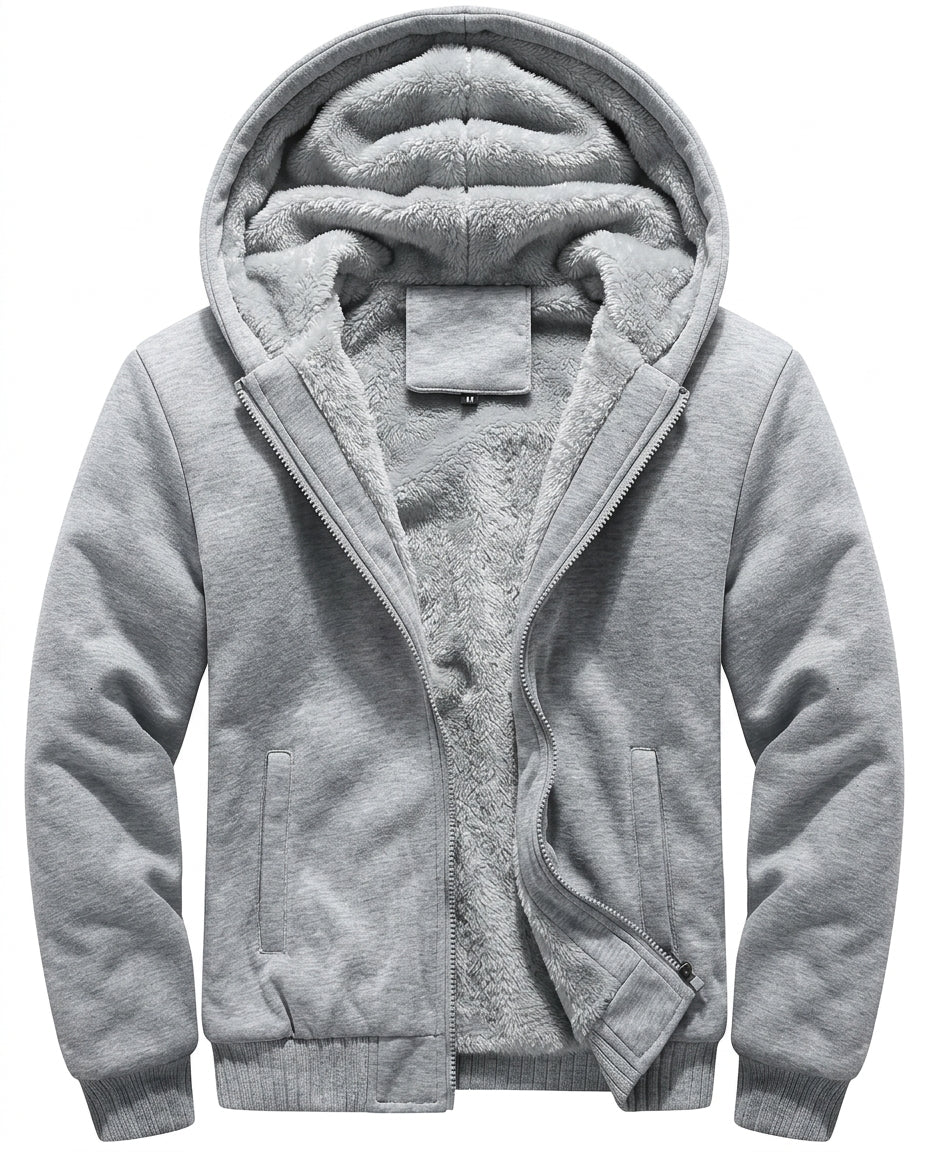 Neriis - Fleece Lined Hooded Zip-Up Jacket