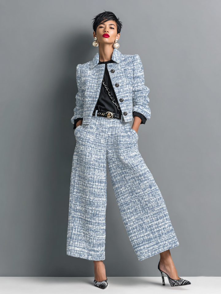 Aderet - Stylish Long Sleeved Jacket And Casual Pant