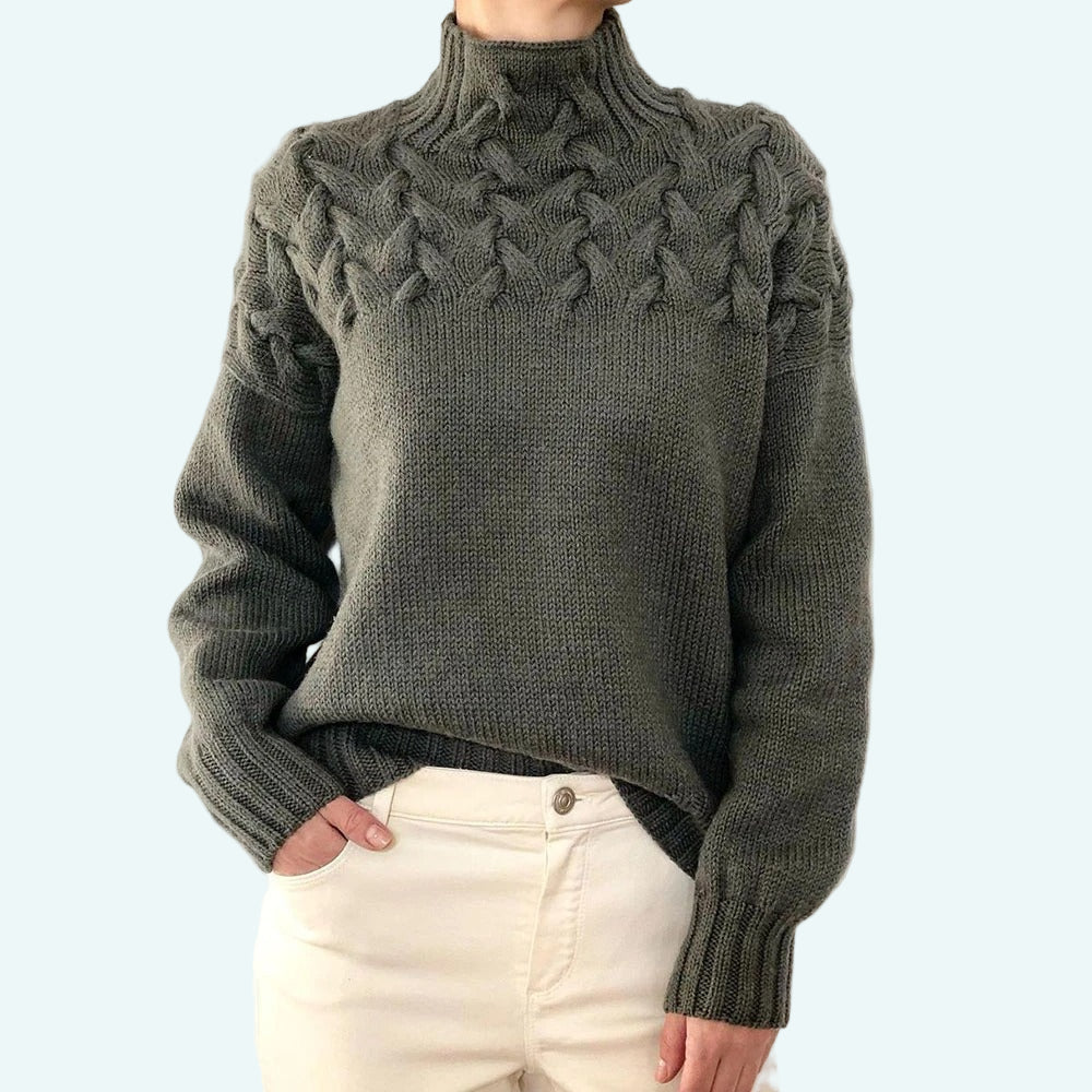 Farrah - Elegant Knitted Turtleneck Sweater