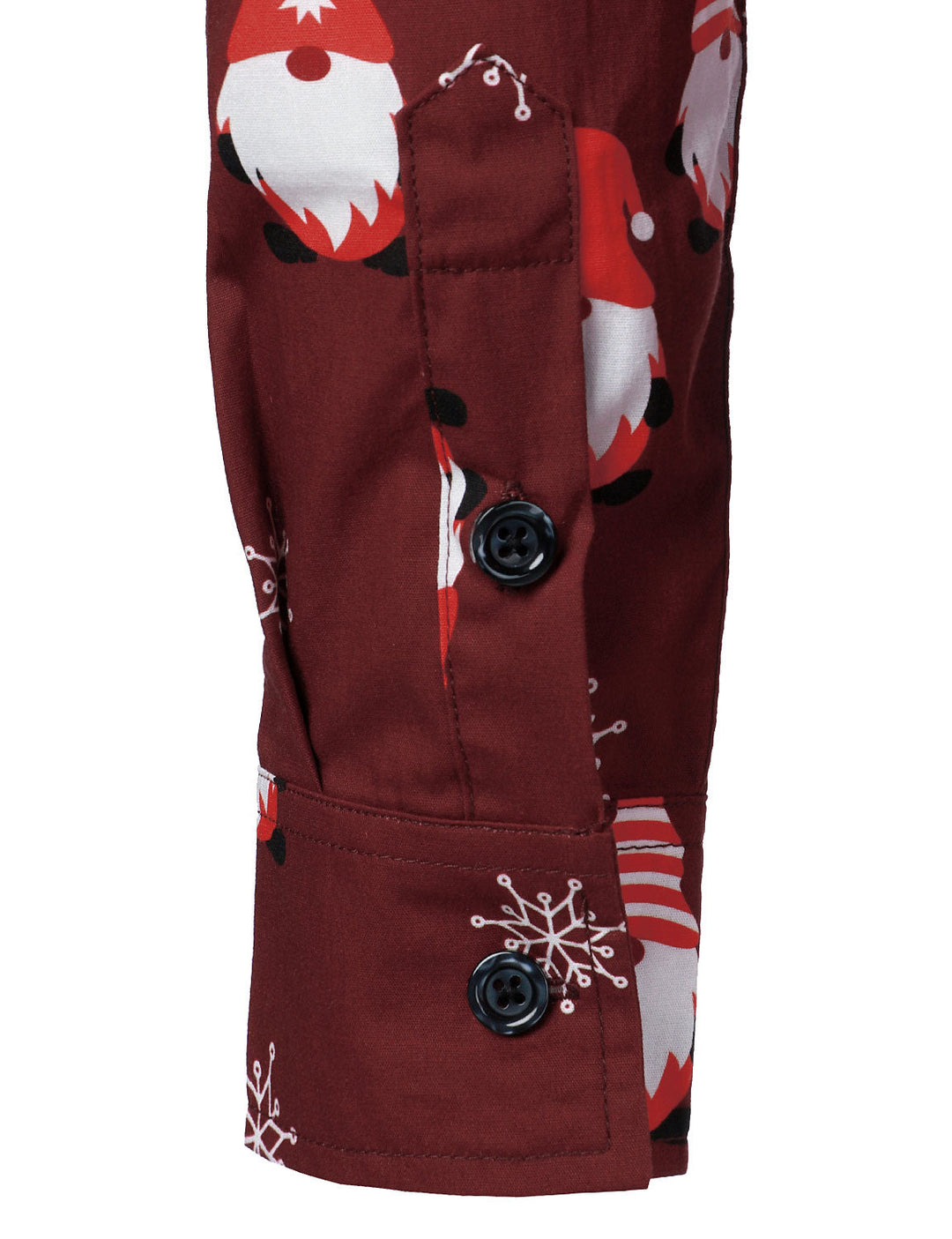 Isaac - Men's Christmas Red Cute Elf Cotton Long-Sleeved Shirt