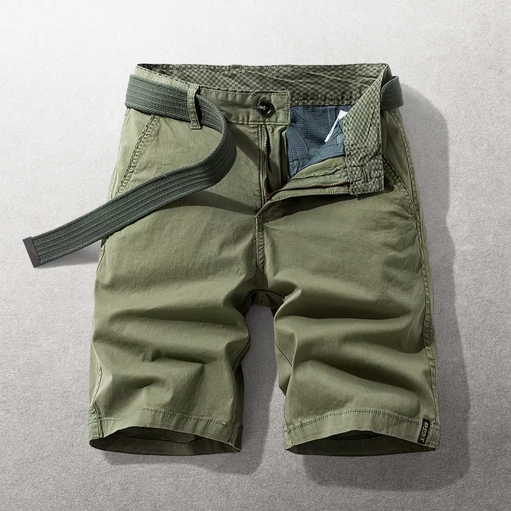 Heinen - Casual Shorts with Adjustable Web Belt