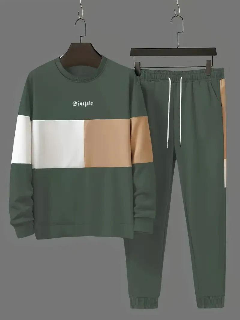 Brigham - Colorblock Round Neck Tracksuit
