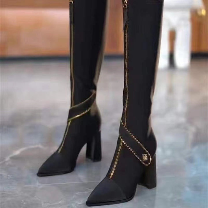 Kinnera - Knee-High Leather Boots