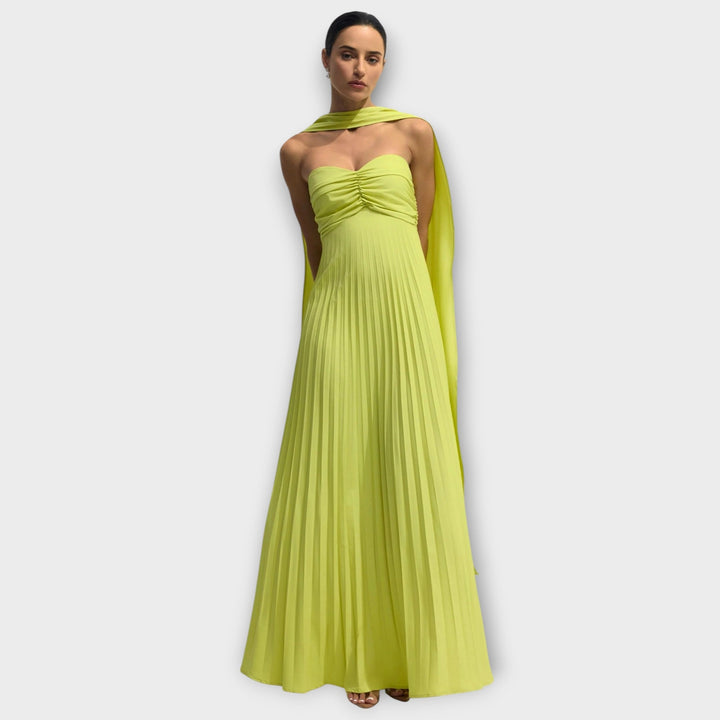 Hildaa - Elegant Long Dress Without Braces