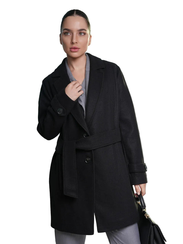 Iseult - Stylish Tie Belt Coat