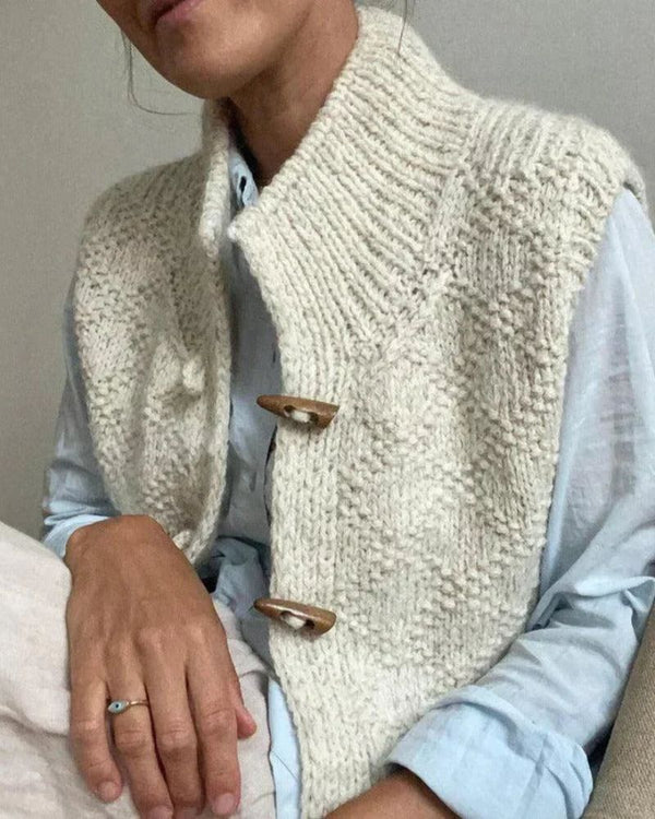 Eliane - Elegant Sleeveless Cardigan