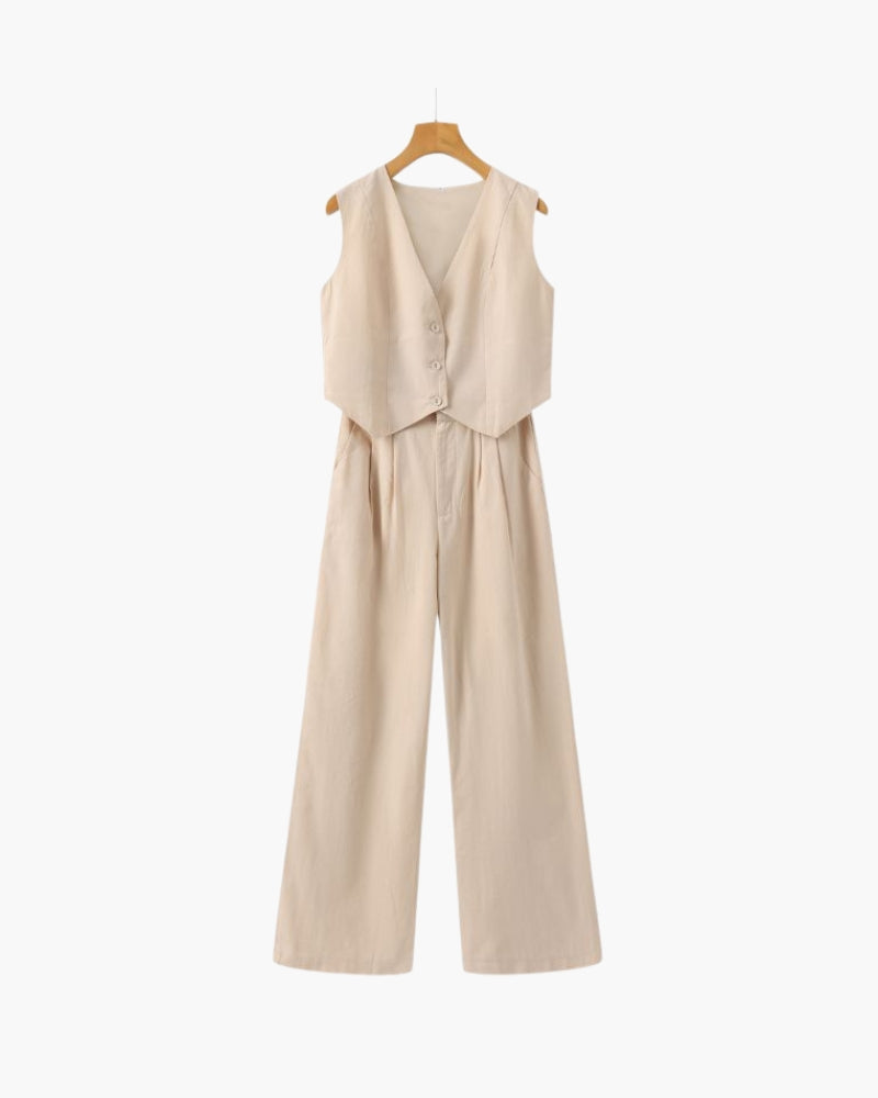 Lenaya - Two-Piece Linen Suit