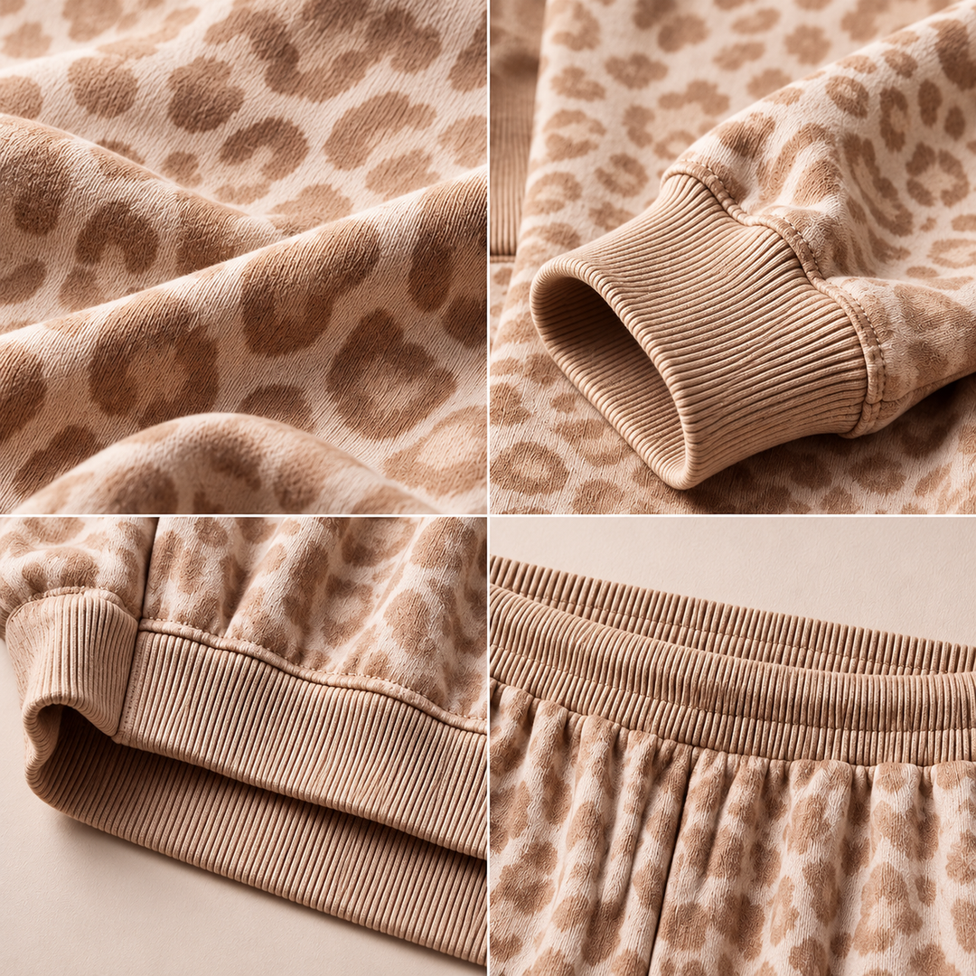 Idalita - Leopard Print Two-Piece Set