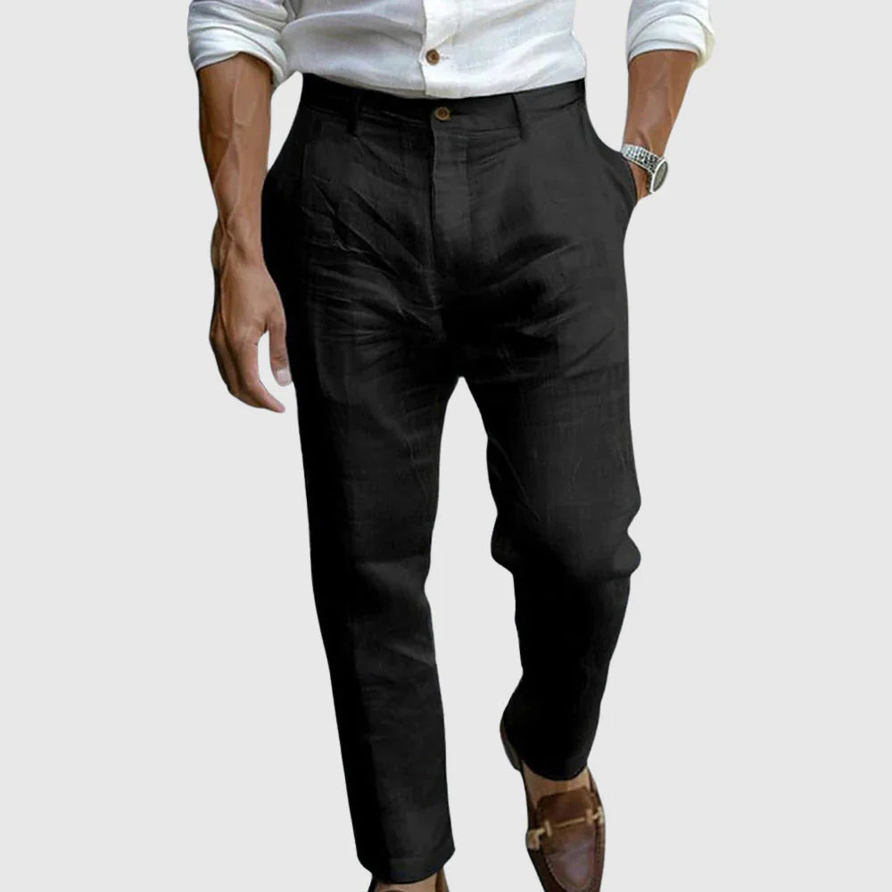 Aminuddin - Causal Loose Linen Pant