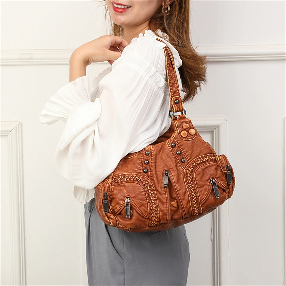 Alician - Boho Bag with Multiple Zippered Pockets