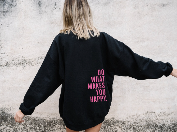Kelita - Letter Printed Casual Hoodie