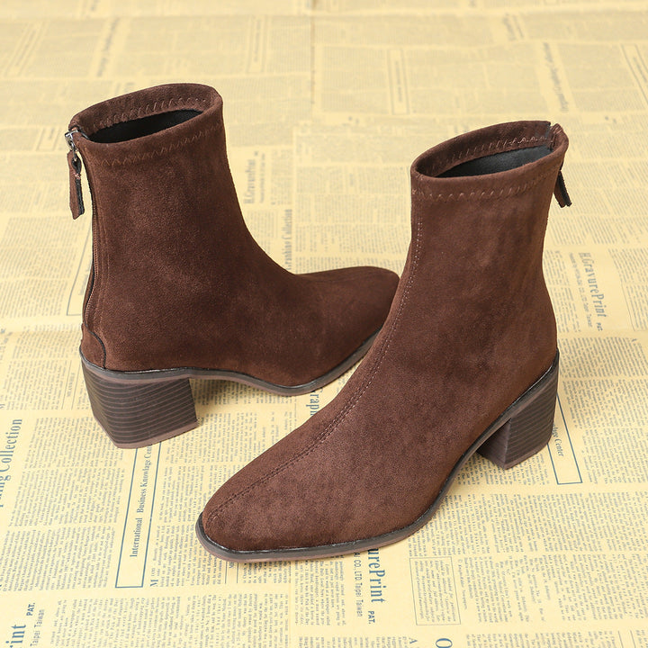 Sheley - Elegant Suede Ankle Boots
